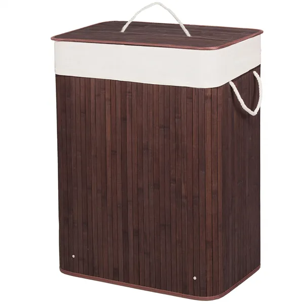 Bamboo laundry basket Springos HA0072