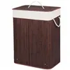 Bamboo laundry basket Springos HA0072