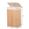 Bamboo laundry basket Springos HA0030 72l