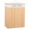 Bamboo laundry basket Springos HA0032 100l