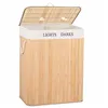 Bamboo laundry basket Springos HA0032 100l