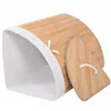 Bamboo laundry basket Springos HA0063 73l