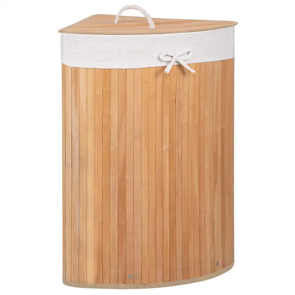 Bamboo laundry basket Springos HA0063 73l