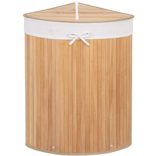 Bamboo laundry basket Springos HA0063 73l