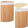 Bamboo laundry basket Springos HA0063 73l