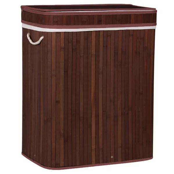 Bamboo laundry basket Springos HA0067 100l