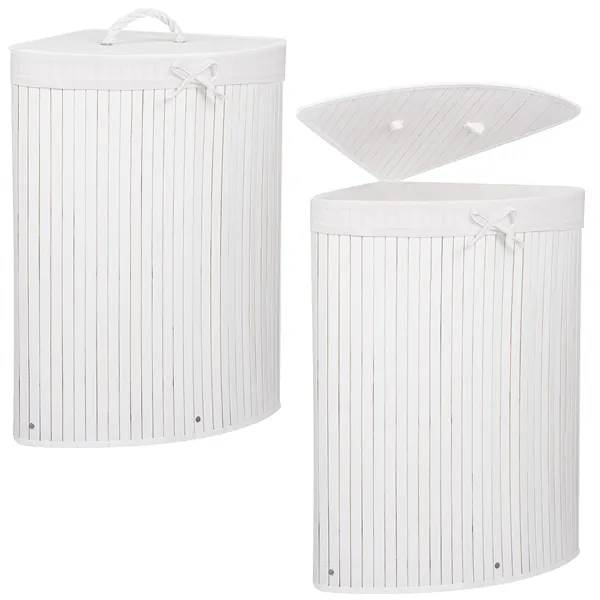 Bamboo laundry basket Springos HA0065 73l