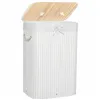 Bamboo laundry basket Springos HA0075 72l