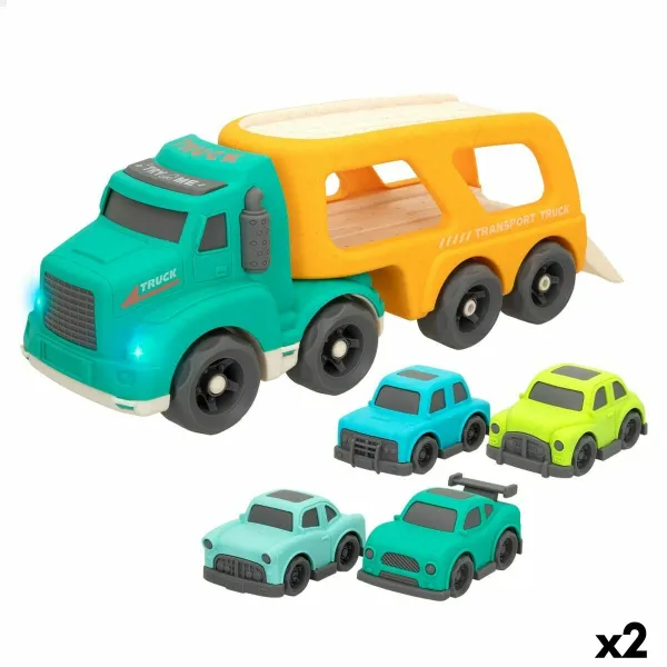 Kravas Automašīna un Automašīnas Motor Town Licht Skaņa 32,5 x 13 x 10,5 cm (2 gb.)