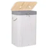 Bamboo laundry basket Springos HA0076 72l