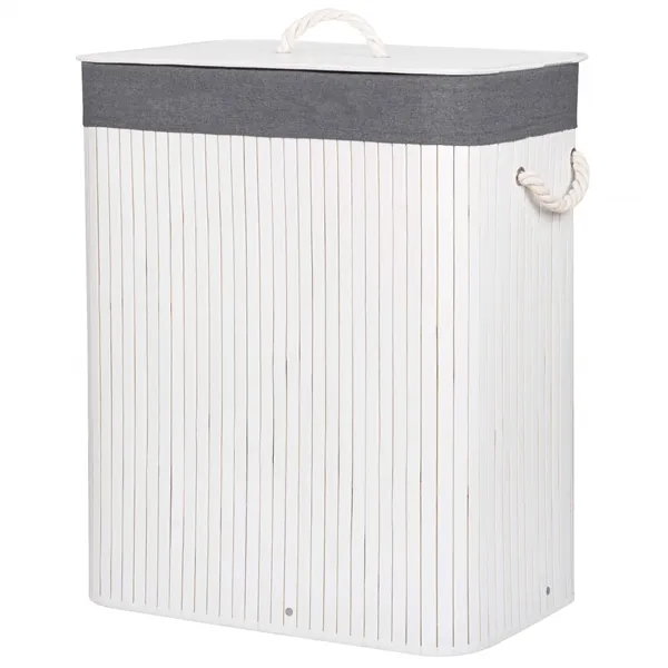 Bamboo laundry basket Springos HA0070 100L