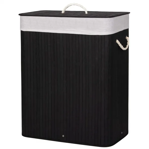 Bamboo laundry basket Springos HA0071 100l