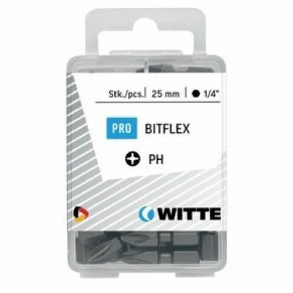 Bit set WITTE PH 2 BITFLEX PH2 25 Units 25 Pieces