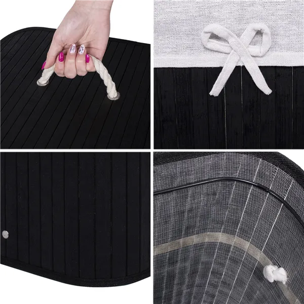 Bambuinen pyykkikori Springos HA0077 72l