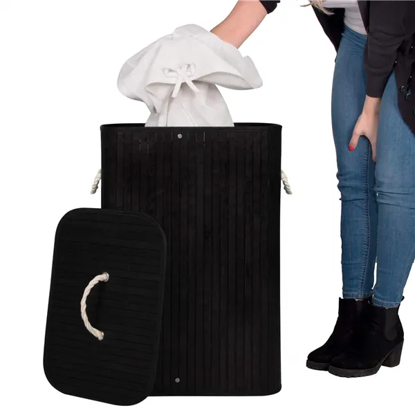 Bambuinen pyykkikori Springos HA0077 72l