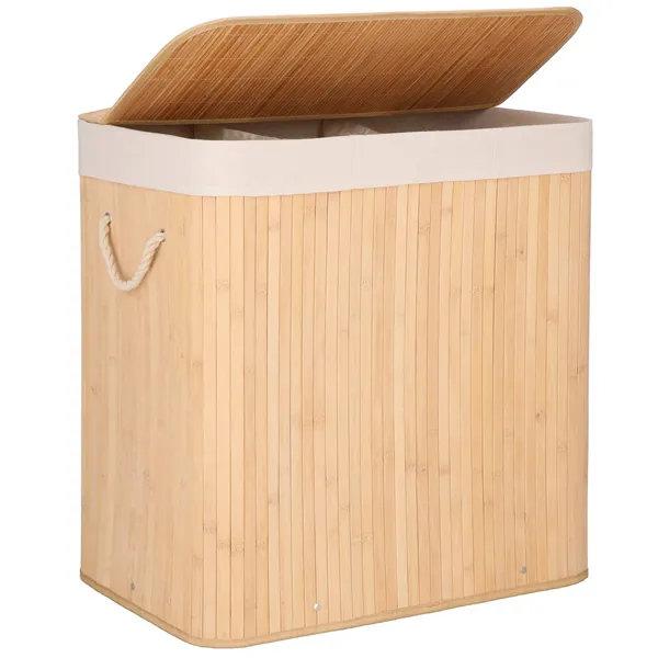 Bamboo laundry basket Springos HA0154 150L