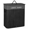 Bamboo laundry basket Springos HA0156 100l