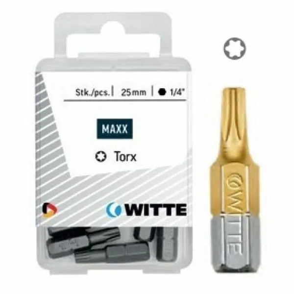 Teräsetti WITTE TX Torx 5 osaa