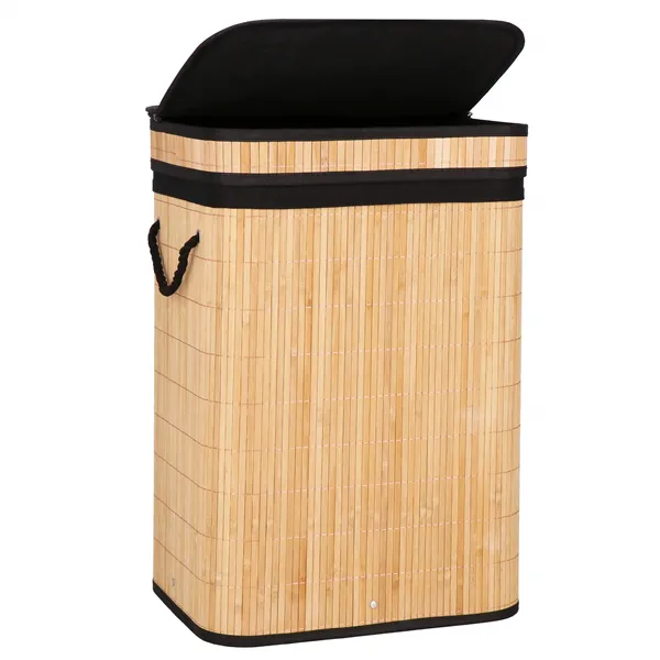 Bamboo laundry basket Springos HA0157 72l