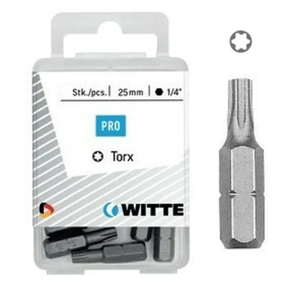 Teräsetti WITTE TX Torx 5 osaa