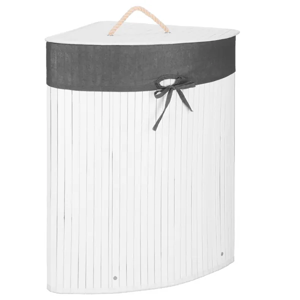 Bamboo laundry basket Springos HA0158 60l