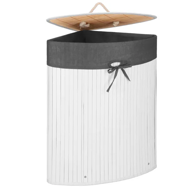 Bamboo laundry basket Springos HA0158 60l