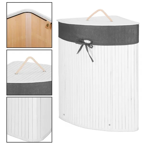 Bamboo laundry basket Springos HA0158 60l