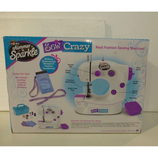 Toy sewing machine Cra-Z-Art Shimmer 'n Sparkle 18,5 x 19 x 11 cm (2 Units)