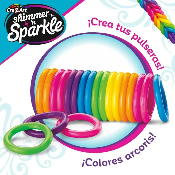 Apyrankių kūrimo rinkinys Cra-Z-Art Plastmasinis 3,4 x 0,3 x 2,7 cm 4 x 8 x 3,5 cm (4 vnt.)