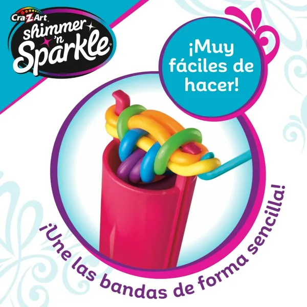 Apyrankių kūrimo rinkinys Cra-Z-Art Plastmasinis 3,4 x 0,3 x 2,7 cm 4 x 8 x 3,5 cm (4 vnt.)