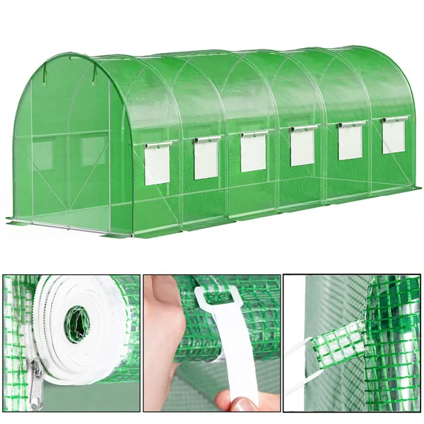 Greenhouse foil Springos GT0005F 18 m2 (6x3x2 m)