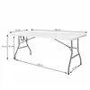 Folding table Springos GF0051 180 cm, white