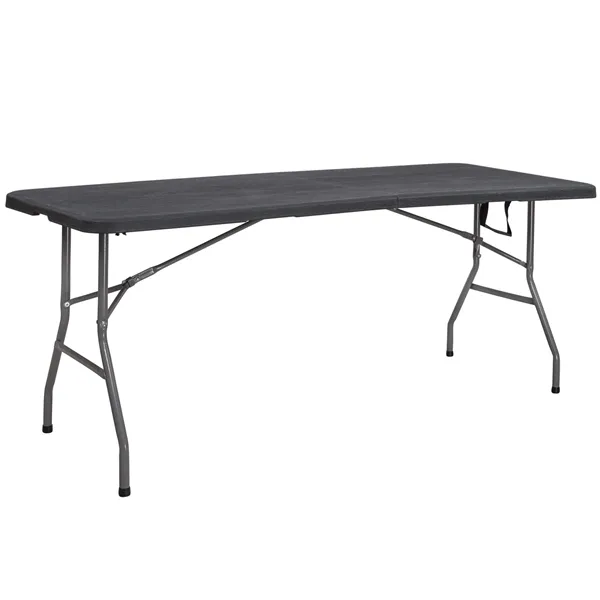 Folding table Springos GF0052 180cm, black