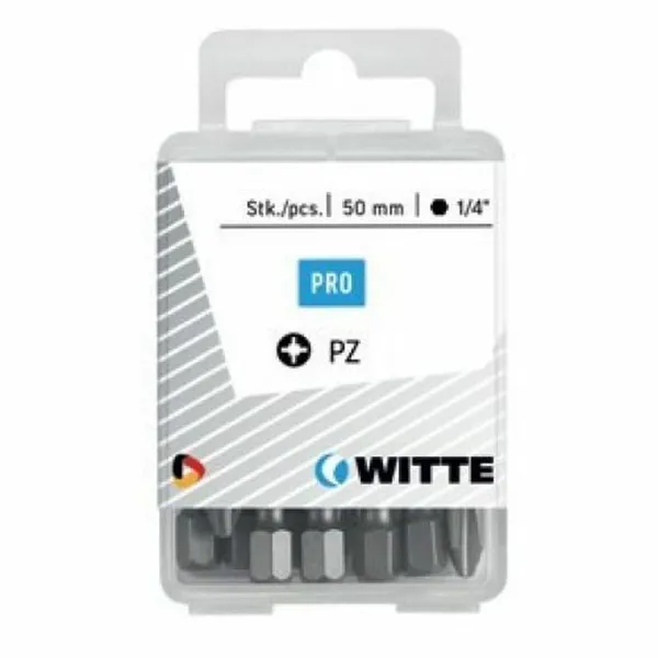 Bit set WITTE Pozidriv PZ2 5 Units