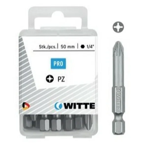 Bit set WITTE Pozidriv PZ2 5 Units