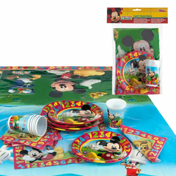 Juhlatarvikesetti Mickey Mouse (6 osaa)