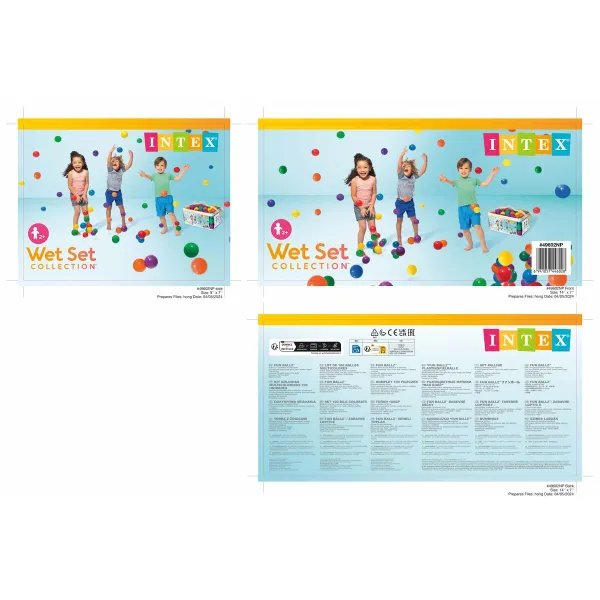 шары Intex FUN BALLZ 100 Предметы 6,5 x 6,5 x 6,5 cm (6 штук)