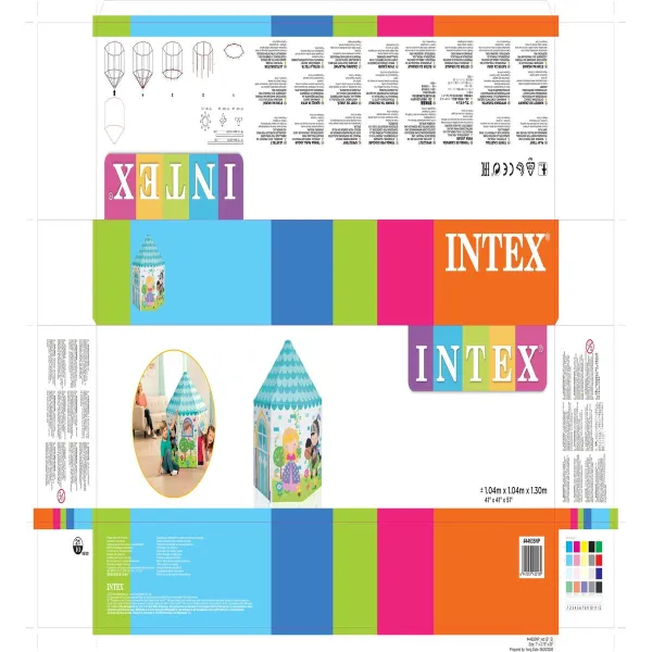 Игровой детский домик Intex Принцесса 104 x 104 x 130 cm (4 штук)