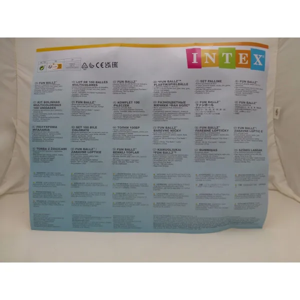 Kamuoliai   Intex 49600NP 8 x 8 x 8 cm 100 Dalys