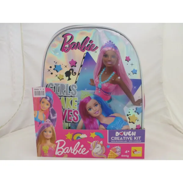 Plastilino modeliavimo kūrybiškas žaidimas Barbie Fashion Kuprinė 14 Dalys 600 g