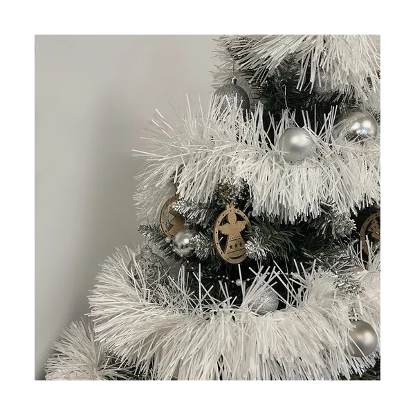 Christmas tree garland - white 6m Ruhhy 22307