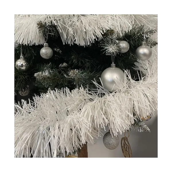Christmas tree garland - white 6m Ruhhy 22307