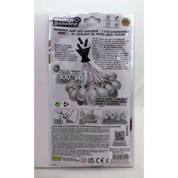 Water Balloons with Pump Zuru Bunch-o-Balloons 24 Units