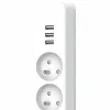 4-socket plugboard with power switch QUARX (1,5 m)