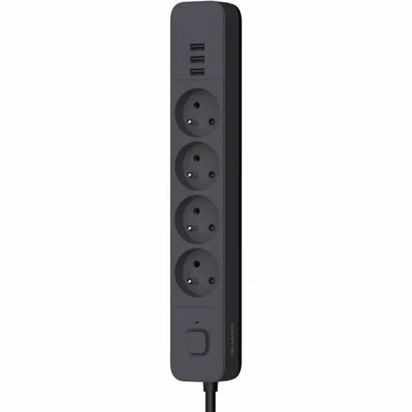 4-socket plugboard with power switch QUARX (3 m)