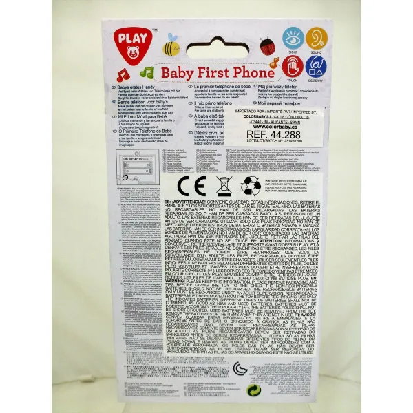 Игрушечный телефон PlayGo Красный 6,8 x 11,5 x 1,5 cm (6 штук)