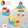 Конструкторский набор Color Block чемодан Полицейская машина 30 Предметы (2 штук)
