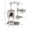 Multi-level cat house in Springos PA1039 96 cm