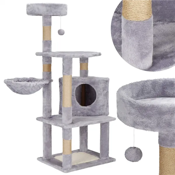 Multi-level cat house Springos PA1040 124 cm