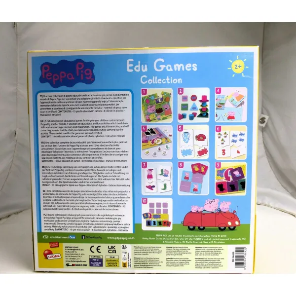 Edukacinis žaidimas Peppa Pig Edu Games Collection 24,5 x 0,2 x 24,5 cm (6 vnt.) 10 viename